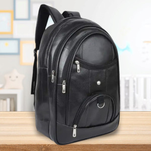 MICXO Faux leather Laptop Backpack/Casual Backpack College Travel For Men/Women 35 L Laptop Backpack