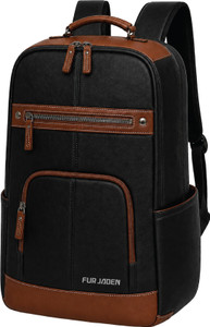 FUR JADEN 25L Vegan Leather Laptop Backpack - Image 6