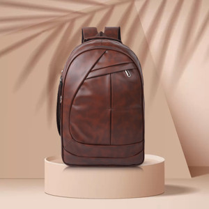 Romofy Classic Synthetic Leather Office College Business Shoulder Backpack For Unisex 32 L Laptop Backpack