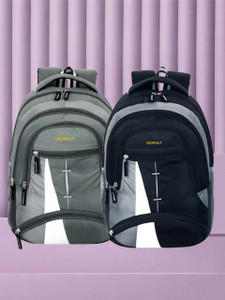 CROPOUT Combo of 2 Backpacks for Men & Women Stylish School College Bag 35 L Laptop Backpack