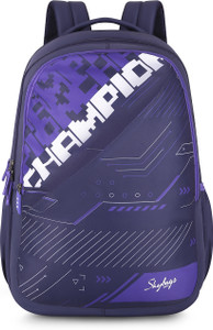 SKYBAGS Flow Casual Printed School Bag For Girls and Boys with Rain Cover 37.5 L Backpack