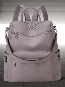 WomenBuzz Purse for Women Convertible Travel Vintage PU Leather Bag(Gloss) 25 L Backpack