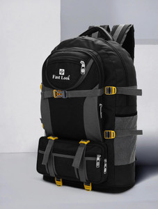 Fast look Expandable Travel Rucksack for Outdoor Sport Camping Hiking Trekking Bag-Black 60 L Backpack