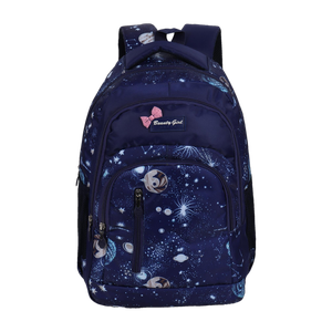 BEAUTY GIRLS Polyester DESIGNER FLOWER PRINT School 30 L Backpack