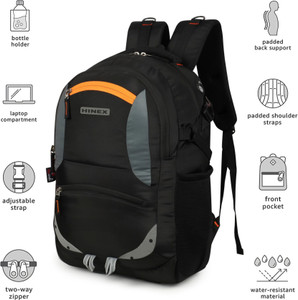 HINEX BAGS Large 35 L Laptop Backpack unisex Spacy with rain cover and reflective strip 35 L बैकपैक