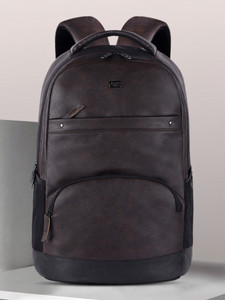 Gear 33L Vintage Leather Laptop Backpack - Image 1