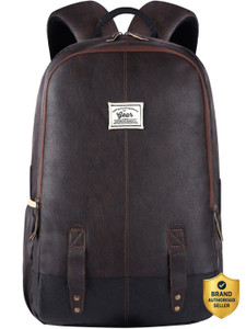 Gear 20L Anti Theft Faux Leather Laptop Backpack - Image 1