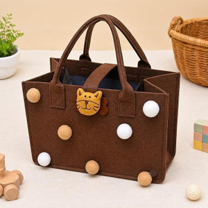 SUDHIR FASHION Cute Felt Kids Lunch Bag for Girls & Boys | Insulated Cartoon Lunch Tote Shoulder Bag