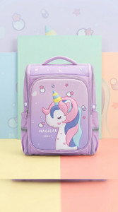 Bagiroo & Co 16-Inch Magical Unicorn School Backpack - Large Capacity bag (Purple) Waterproof Backpack