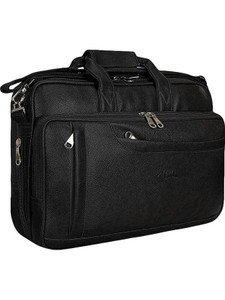 Leatherworld 16 inch Expandable Laptop Office Bag Messenger Bag