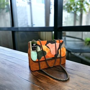 Bliss Aesthetic colorful sling bags women, Tan