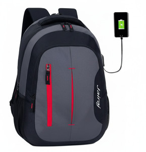 JairaJ 36L Black Laptop Backpack with USB Charging - Image 6