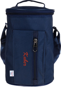 Heart Home Canvas waterproof Adjustable Strap Lunch Bag with  One Small Zip Pocket|Blue Lunch Bag Lunch Bag