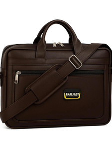 EKALFAST Men & Women Brown office bags 1 Laptop Messenger Bag Waterproof Messenger Bag