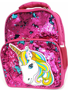 RosaStella kids girls cute fancy magic Reversible sequins children unicorn backpack Bookbag Elementary Kindergarten Preschool picnic travel hand school bag stylish latest Waterproof Backpack