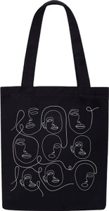 Doodle Premium Zipper Faces Cotton Canvas Tote bags Shoulder Bag