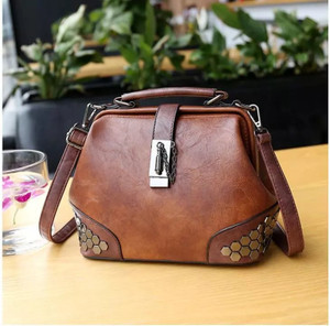 StyleGarage Brown Leather Shoulder Crossbody Vintage Women Handbag Sling Bag
