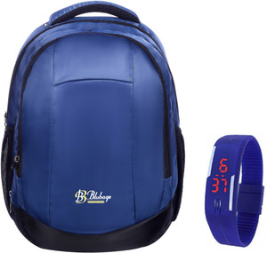 blubags Bags 36 liters Navy Blue Backpack & Blue LED Waterproof Backpack