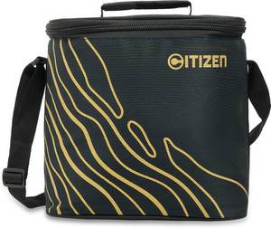 CITIZEN Black Lunch Tiffin Bag with Shoulder Strap Lunch Bag