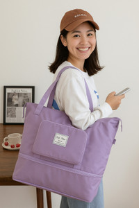 HM Steels Duffel Travel And Foldable Shoulder Bag For Airport And Market Waterproof Multipurpose Bag