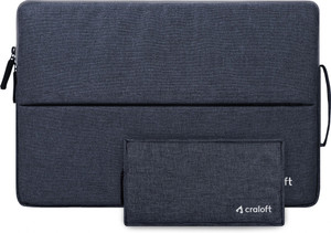 CRALOFT Macbook Bag Case With Side Handle & Charger Pouch For Men And Women Casket L25 Laptop Sleeve/Cover