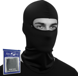 Kingsway Black Bike Face Mask for Men & Women