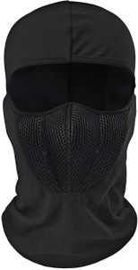 AUTOSITE Black Bike Face Mask for Men & Women