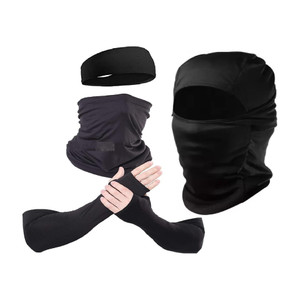 luccaseason Black Bike Face Mask for Men & Women