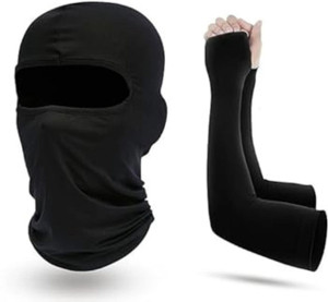 JUST JUNKIES Black Bike Face Mask for Men - Image 4