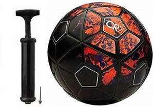 GOLS CR 7 Football Red & Black With Air Pump Football - Size: 5