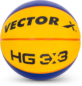 वेक्टर X HG-3X3 Official Match Ball Approved From Basketball Federation Of India बास्केटबाल
