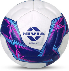 NIVIA Mercury 12 Panel PU Leather Soccer Ball - Size 5 - Image 6