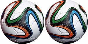 skyward Brazuca Fifa (Pack Of 2 Balls ) Football - Size: 5