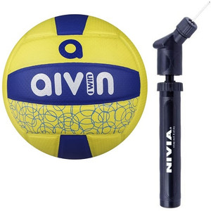 AIVIN Spectre Volleyball & Nivia Ball Pump Combo Pack Volleyball - Size: 5