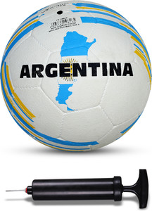 निविया Combo Country Color (Argentina) Moulded Football With Ball Pump फ़ुटबॉल