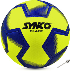 SYNCO Blade Football Ball | TPU Hybrid Machine Stitched Football with Water Lock Football - Size: 5