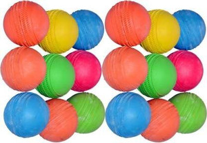Owlix Light weight set of 18 Tennis Ball (Pack of 18, Multicolor) Cricket Tennis Ball