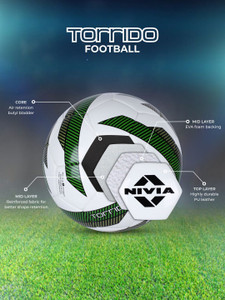 NIVIA Torrido Football Size 5 White Pack of 1 - Image 5