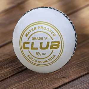 KK SPORTS 2 Piece White Club Leather Cricket Ball - Image 4