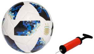 NICE Telstar 2018 Blue Football With Air Pump Free Football - Size: 5