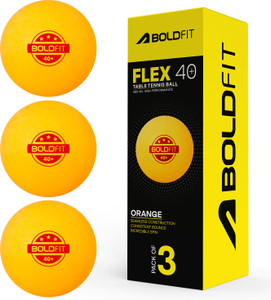 बोल्डफिट Table Tennis Balls 3 Star 40+ Combo Abs Tt Balls Ping Pong Ball For Kids & Adult टेबल टेनिस बॉल