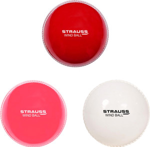 Strauss Wind Ball | Premium Cricket PVC Balls | Light Weight | Soft | Match/Practice Cricket Synthetic Ball