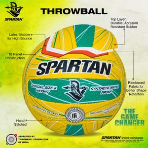 SPARTAN Spirit Match Pin Grain Throw Ball - Size: 5