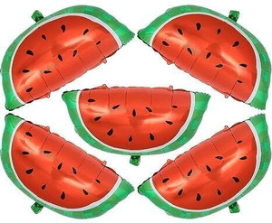 PopTheParty Printed Watermelon Foil Helium Balloons Cartoon Fruit Air balloons for Birthday Parties Balloon