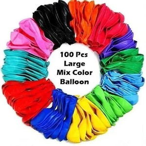 emutz Solid Balloons For Birthday Party/Birthday/Party (Pack Of 100 Balloon