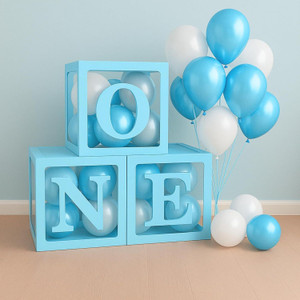 Party Parindey Solid Baby balloon box for 1st birthday Party kit baby shower decortaion Balloon