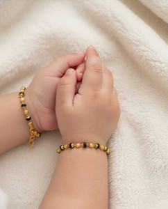 Siyara Brass Beads Gold-plated Bracelet