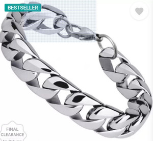 budget buy Sterling Silver Titanium Bracelet