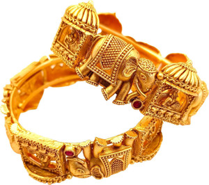 Fashion Forest Copper Gold-plated Bangle