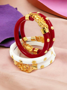 SUNISKA Plastic Gold-plated Shakha Pola